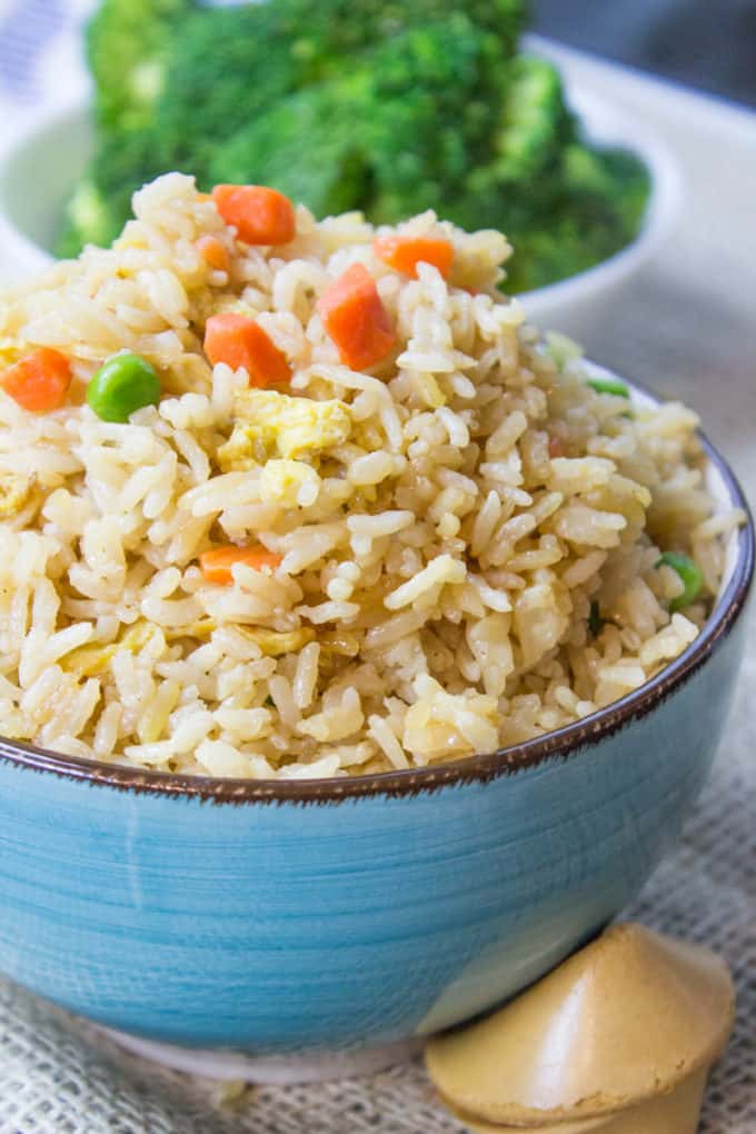 Classic Fried Rice Recipe made with Instant Rice