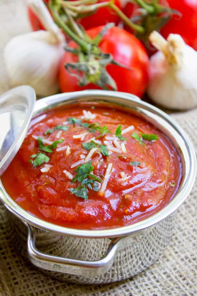 Easy Marinara Sauce {BEST Base Recipe!} | Dinner, then Dessert