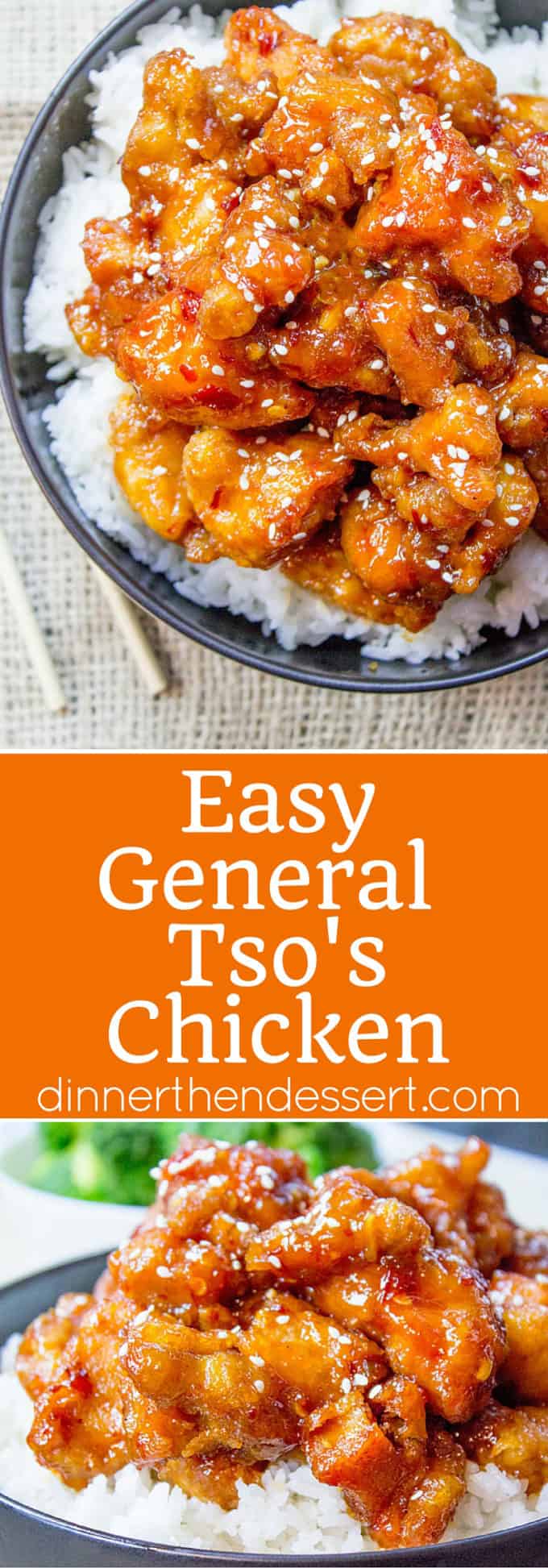 Easy General Tso's Chicken Recipe [+VIDEO] - Dinner Then Dessert