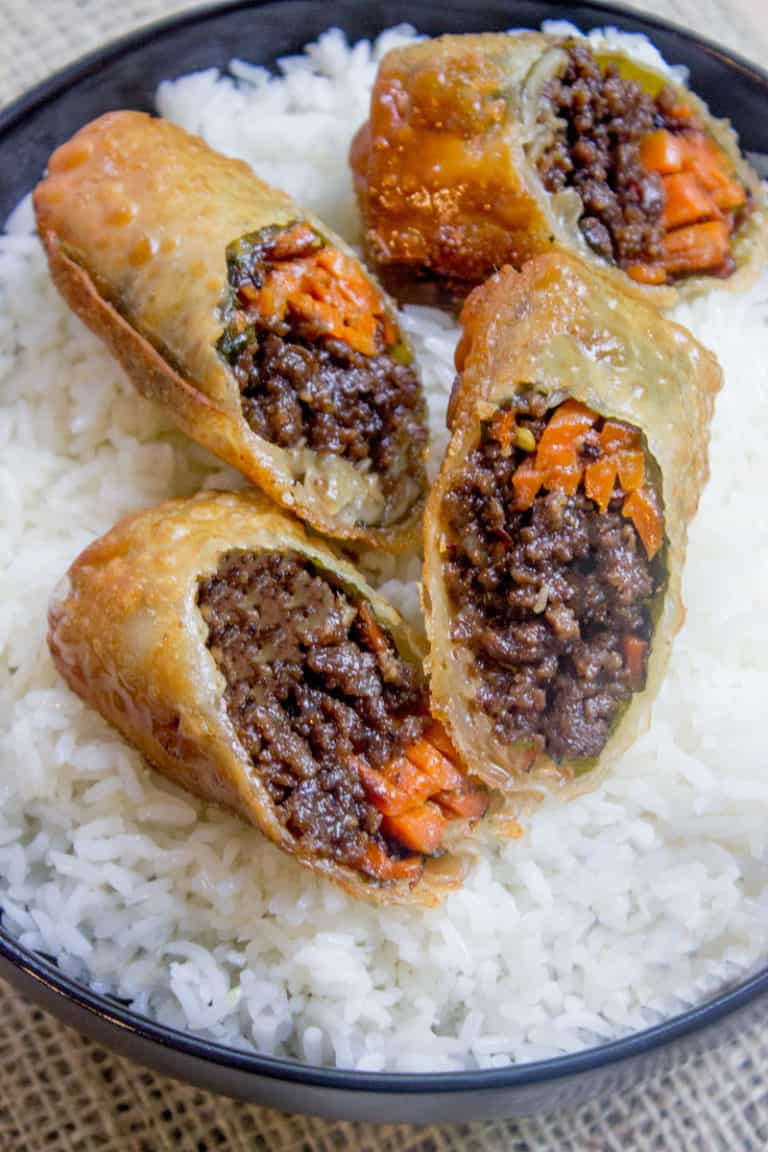 Korean Egg Roll {Ground Beef Egg Roll} Dinner, then Dessert