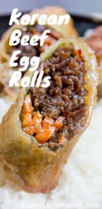 Korean Egg Roll {Ground Beef Egg Roll} - Dinner, then Dessert