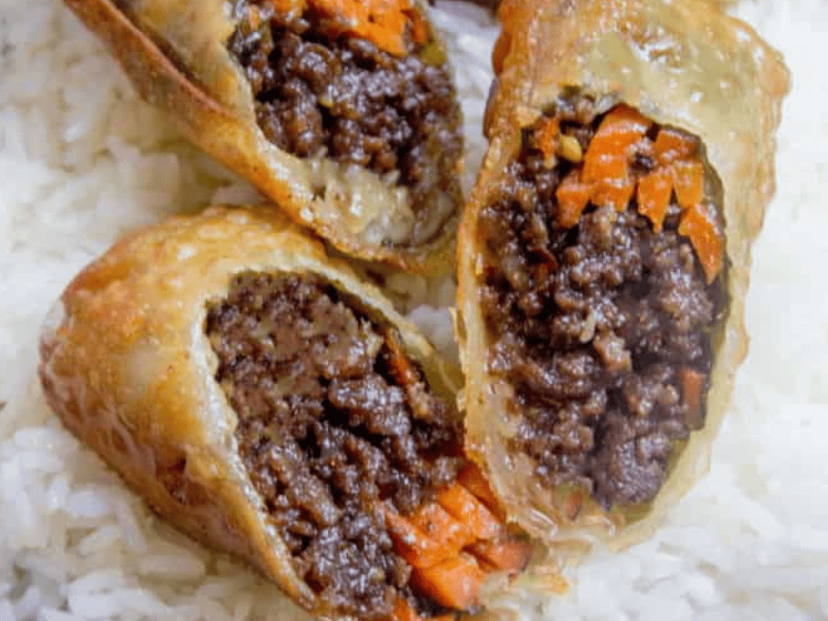 Close up of rolls cut in half