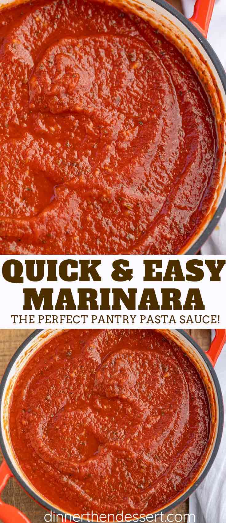 Easy Marinara Sauce BEST Base Recipe!  Dinner, then Dessert