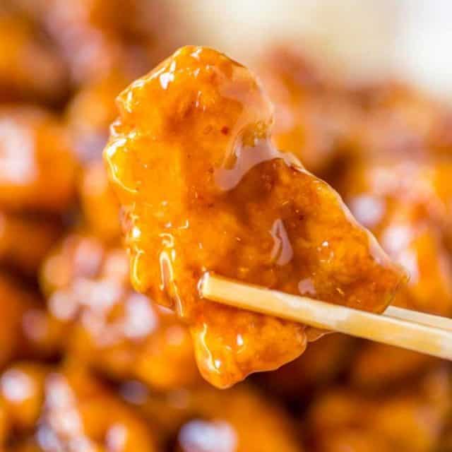 This Panda Express Orange Chicken Copycat is spot on and is SO EASY. PLUS theres a video!