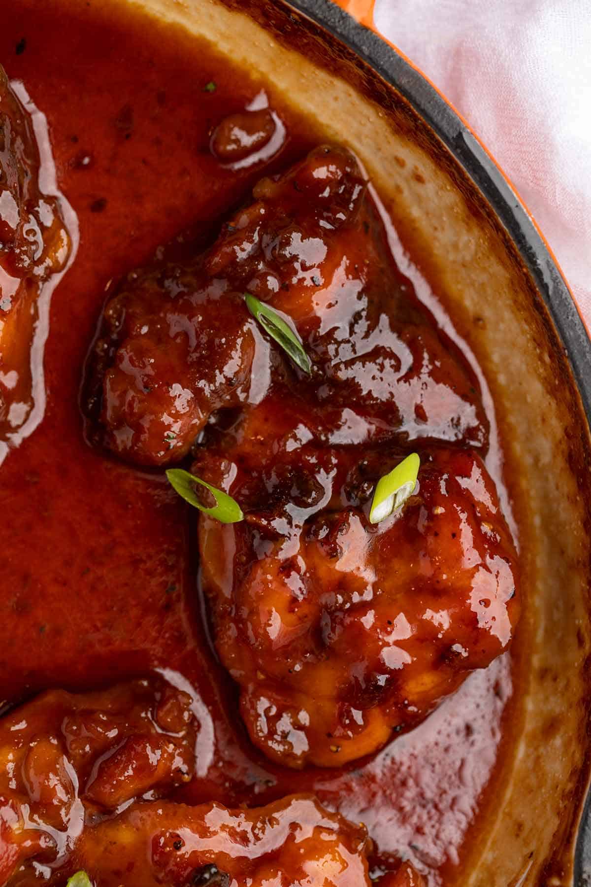 Sriracha Brown Sugar Chicken (Sticky, Hot & Sweet) Dinner, then Dessert