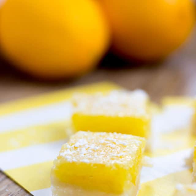 Trader Joe's Classic Lemon Bars have a crispy buttery crust with a sweet and sour lemon filling.