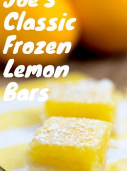Trader Joe's Classic Lemon Bars have a crispy buttery crust with a sweet and sour lemon filling.
