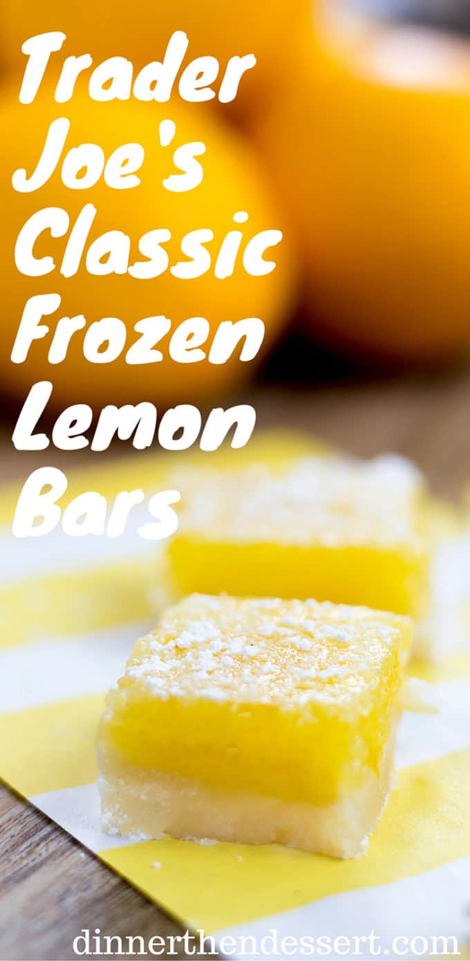 Trader Joe's Classic Lemon Bars have a crispy buttery crust with a sweet and sour lemon filling.