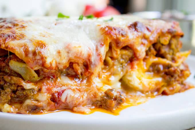 Ultimate Meat Lasagna - Dinner, then Dessert