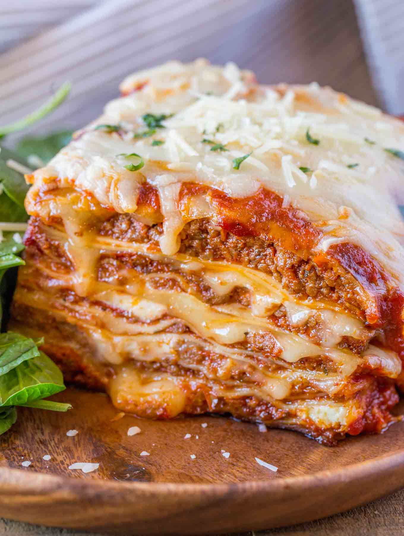 four cheese meat lasagna