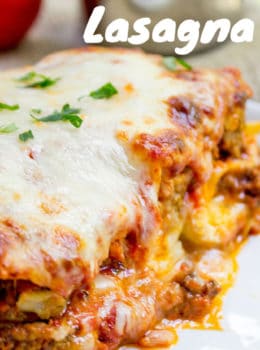 Ultimate Meat Lasagna - Dinner, then Dessert