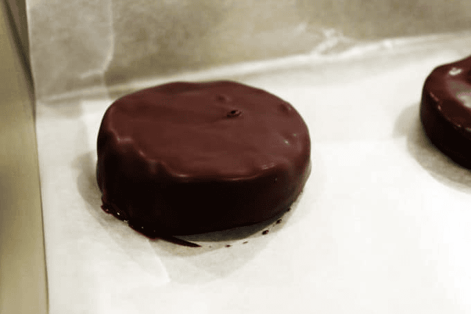 homemade chocolate covered ice cream rounds