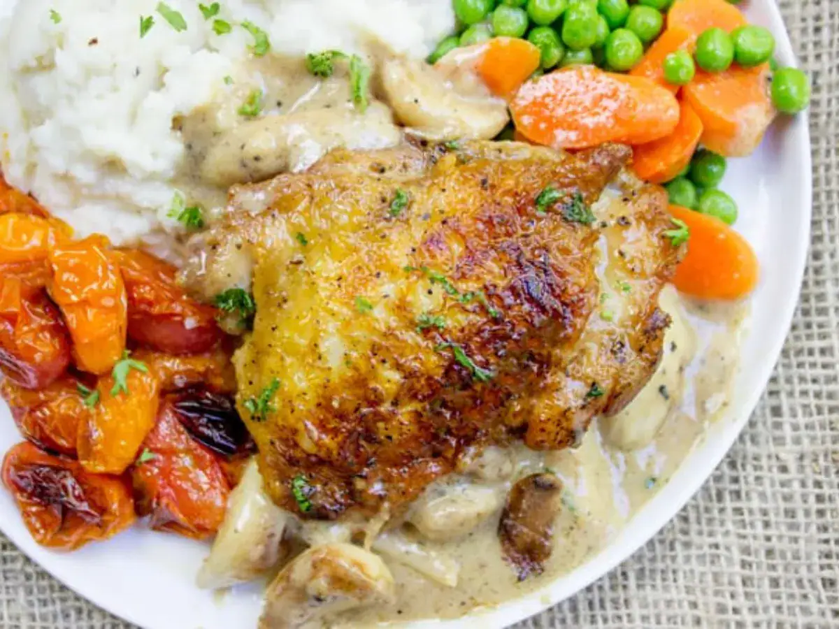 close up of chicken 