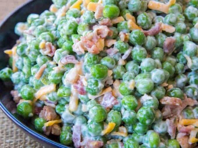 salad piled in bowl
