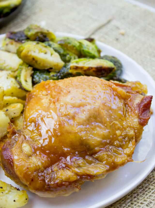 Easy Roasted Turkey Thighs Dinner, then Dessert
