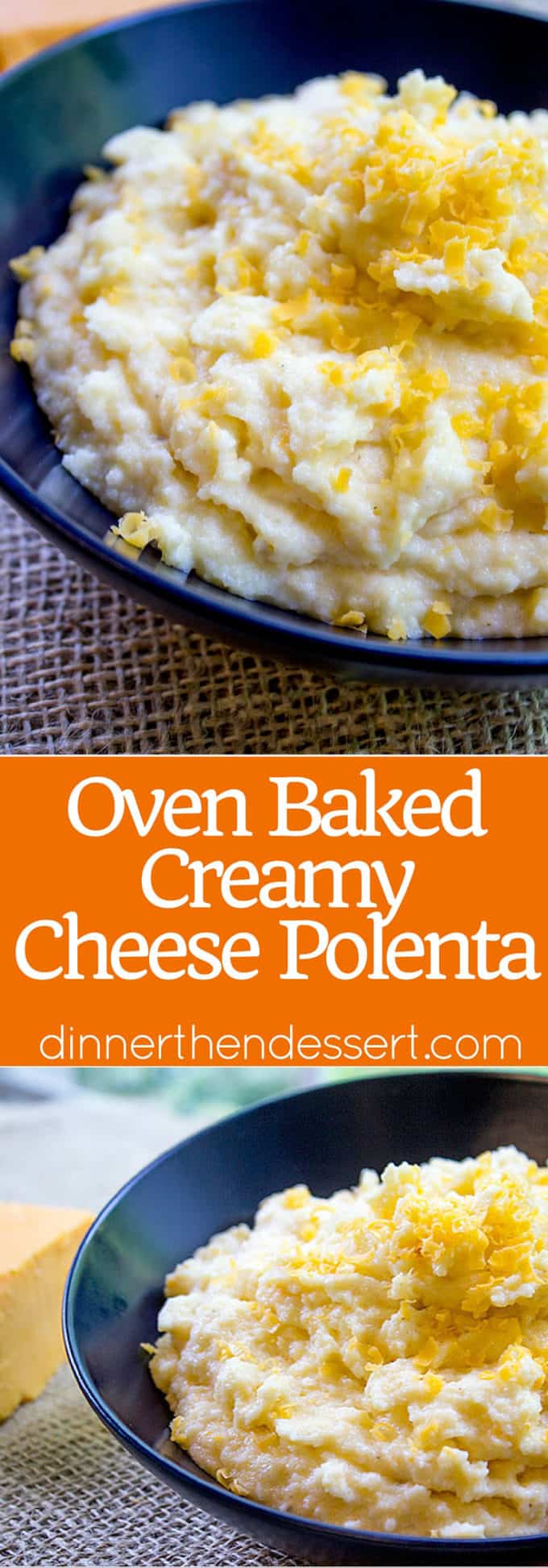 Oven Baked Creamy Cheese Polenta Recipe - Dinner, then Dessert