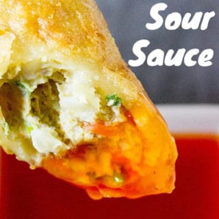 Panda Express Sweet and Sour Sauce is the perfect classic Chinese takeout dipping sauce that is bright red in color, sweet and acidic. The perfect dipping sauce for egg rolls, wontons and crispy wonton strips.