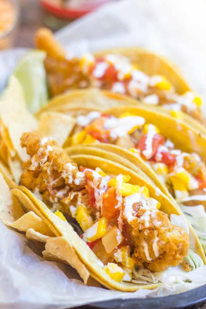 Fish Tacos {Beer Battered Fish Tacos!} - Dinner, then Dessert