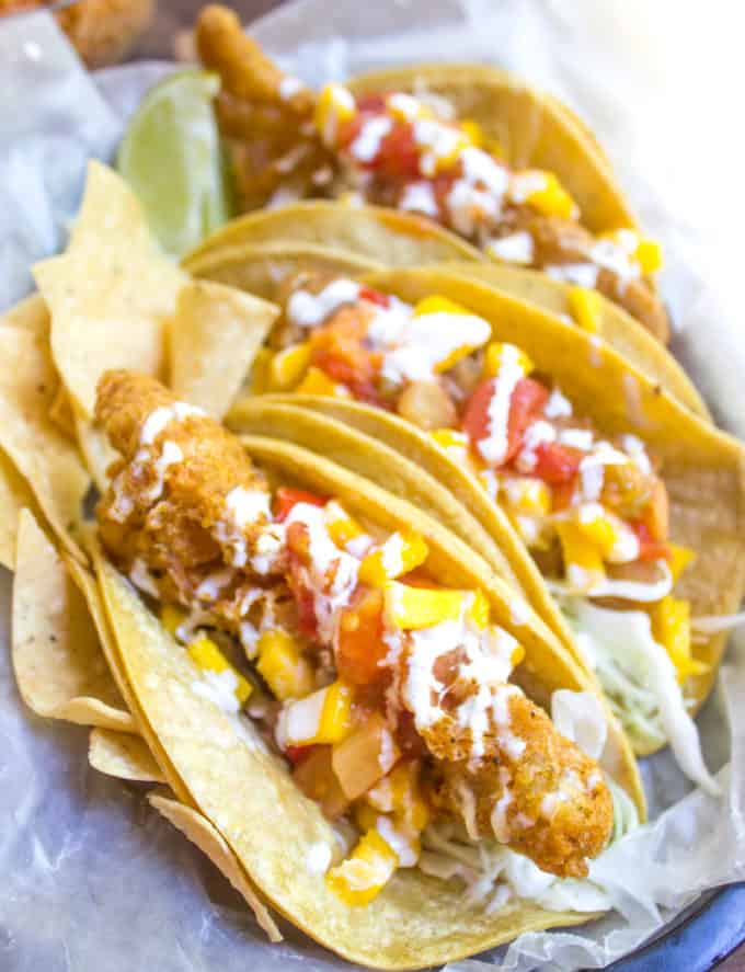 Fish Tacos {Beer Battered Fish Tacos!} - Dinner, then Dessert