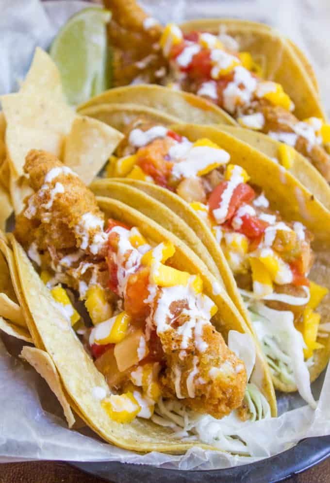 Fish Tacos {Beer Battered Fish Tacos!} - Dinner, then Dessert