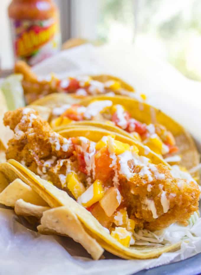 Fish Tacos {Beer Battered Fish Tacos!} - Dinner, then Dessert