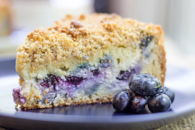 Blueberry Crumb Cake - Perfect with coffee or tea! | 365 Days of Baking