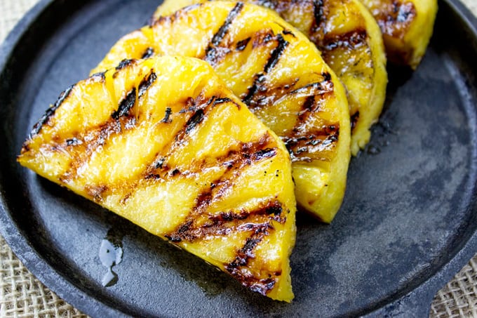 Brown Sugar Grilled Pineapple - Dinner, then Dessert