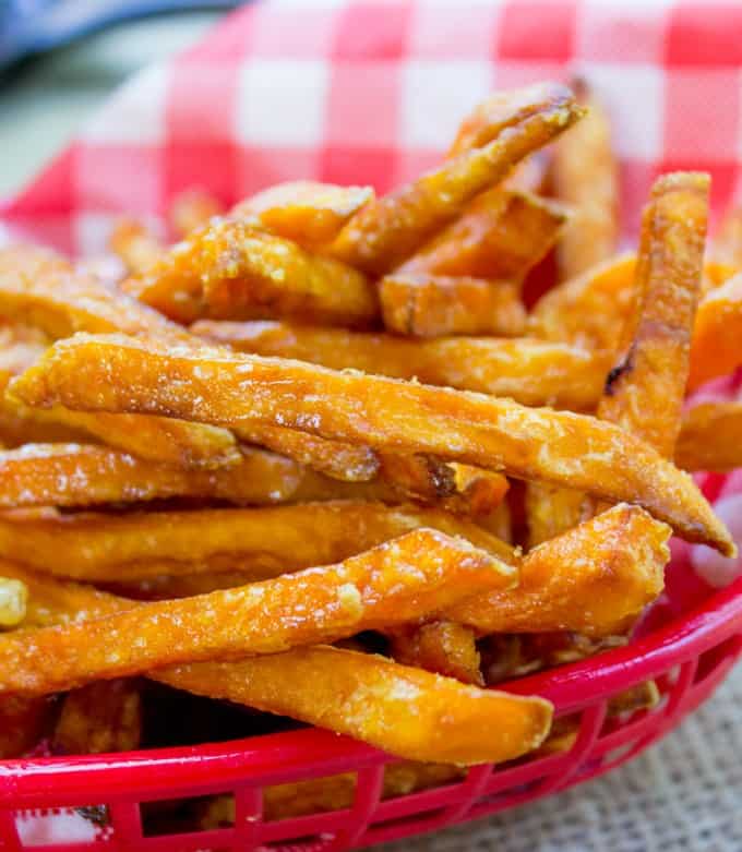 Sweet Potato Fries (Extra Crispy, Oven-baked)