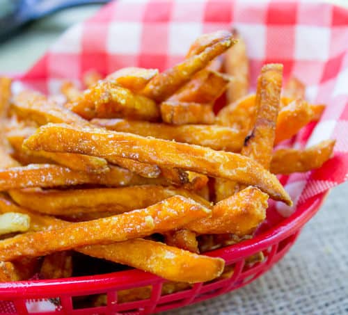 Deep fry sweet potato fries sale