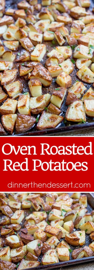 Oven Roasted Red Potatoes are an easy side dish that takes just a few minutes of prep and makes the perfect side dish for your favorite meal.