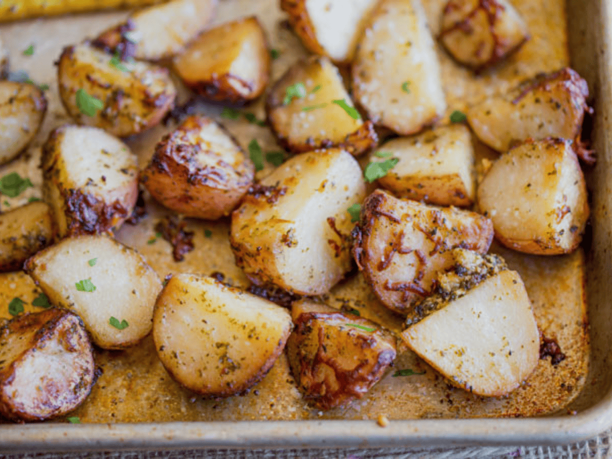 Vegetable out of the oven