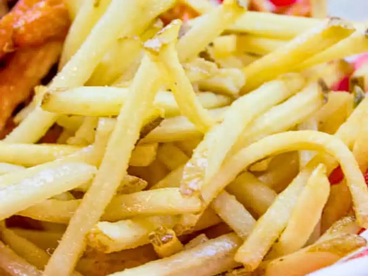 Close up of french fries