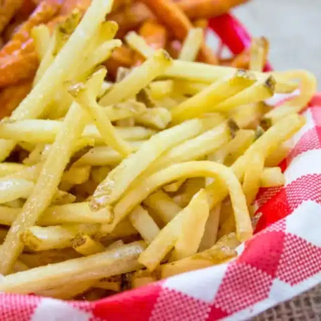 French fries in basket