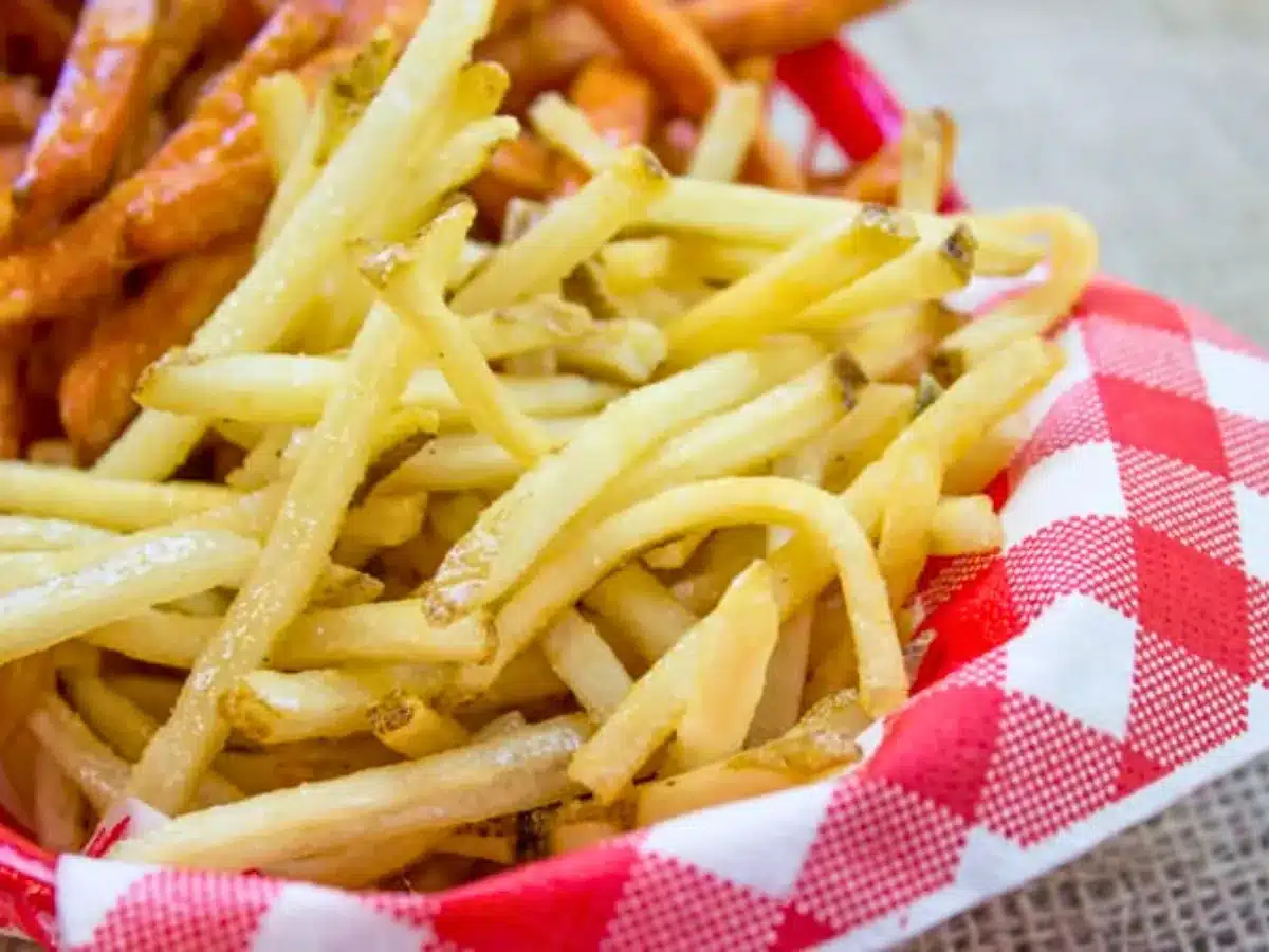 French fries in basket