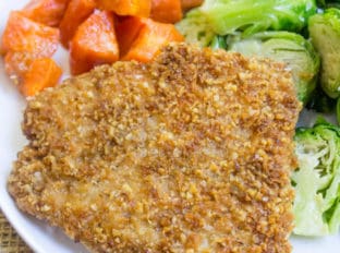 Pecan Crusted Barramundi is a breeze to make with a mixture of pecans and panko, this flaky white fish shines with just a few minutes of prep!