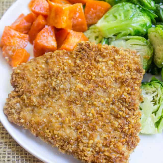 Pecan Crusted Barramundi is a breeze to make with a mixture of pecans and panko, this flaky white fish shines with just a few minutes of prep!