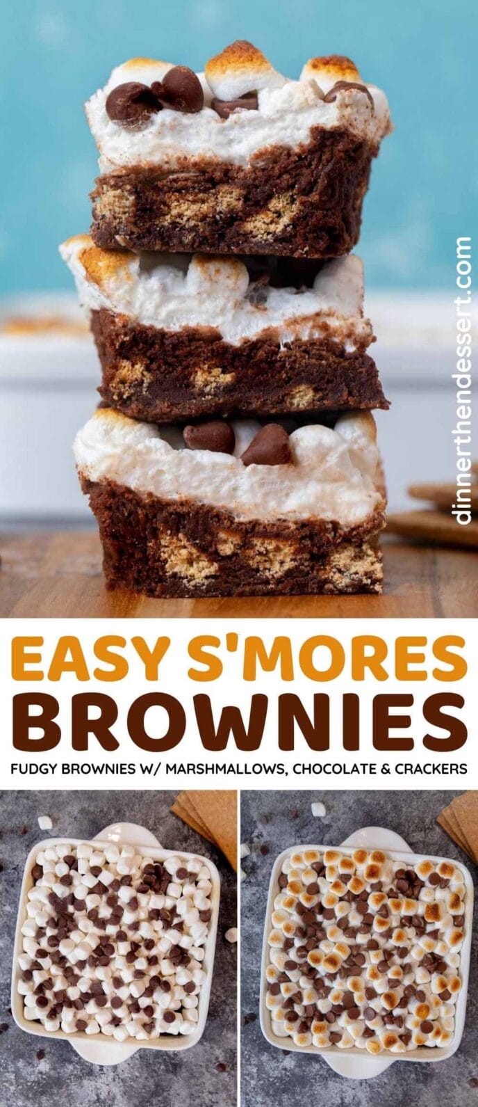 S'mores Brownies collage