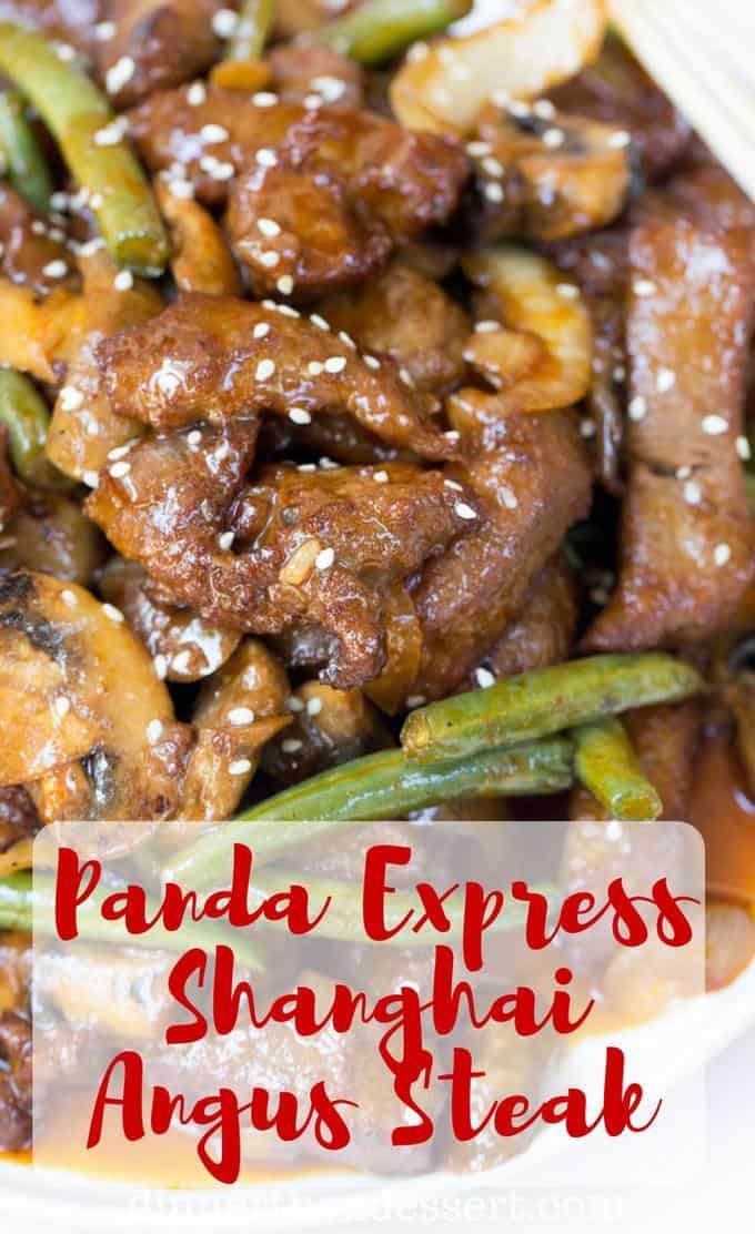 Panda Express Shanghai Angus Steak (Copycat) - Dinner, then Dessert