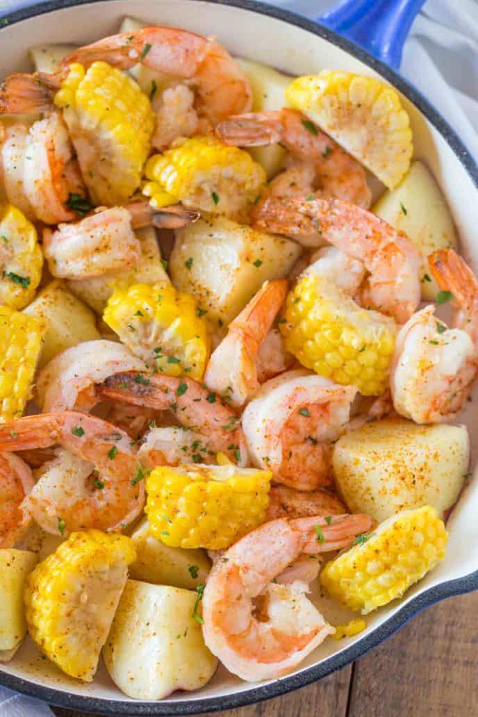 Easy Shrimp Boil Recipe {Seafood Boil} Dinner, then Dessert