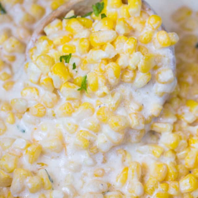 Creamed Corn made in a slow cooker