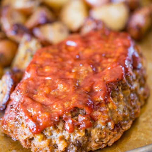 Brown Sugar Meatloaf ready to serve