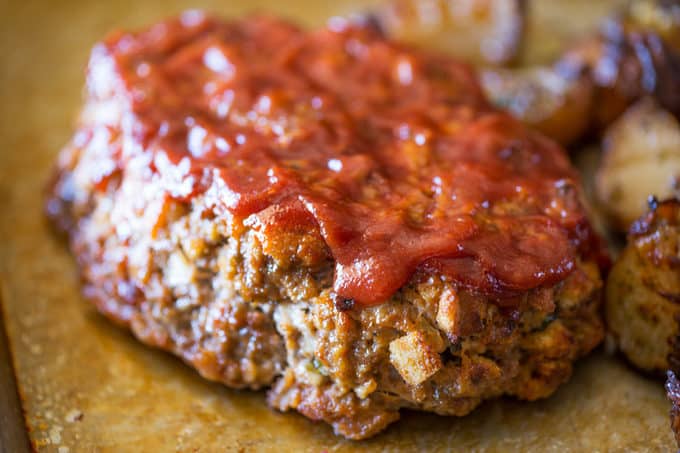 Free form Brown Sugar Meatloaf made with meatloaf recipe using brown sugar