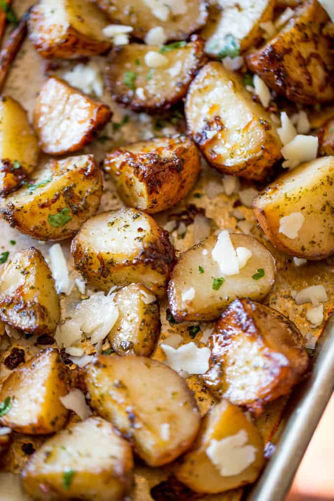 Parmesan Pesto Roasted Potatoes