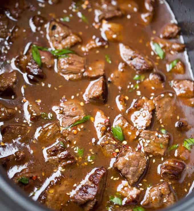 Slow Cooker Korean Beef - Dinner, then Dessert