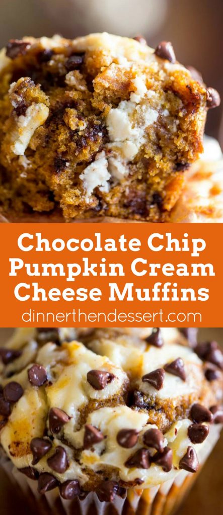 Pumpkin Cream Cheese Muffins with Chocolate Chips - Alyona's Cooking