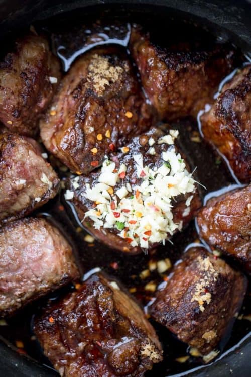 Slow Cooker Korean Short Ribs Dinner, Then Dessert