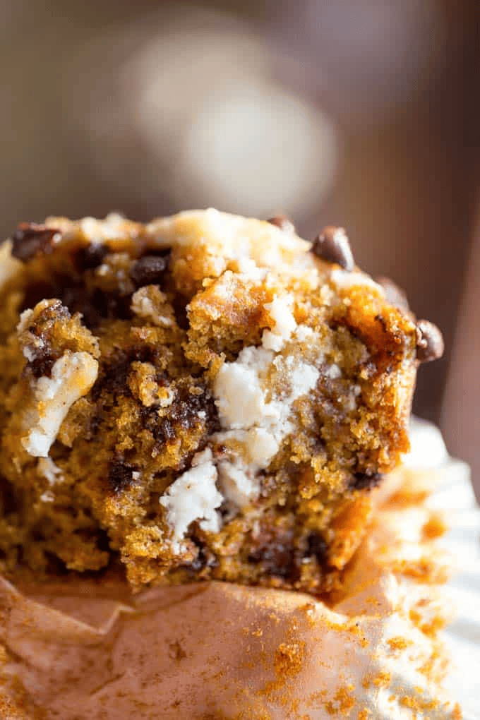 Muffin with bite taken out