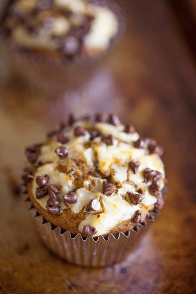 Muffin in a aluminum liner