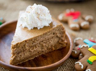 Gingerbread Cheesecake is creamy and tangy and full of warm holiday flavors that is the perfect ending to your favorite holiday meal.