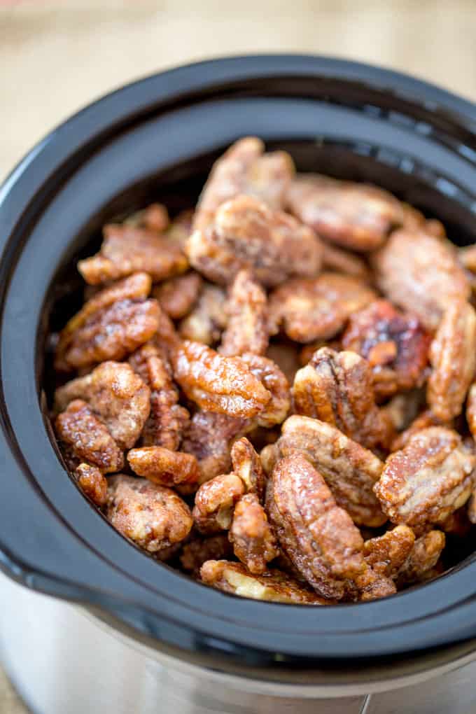 Slow Cooker Candied Cinnamon Pecans Dinner Then Dessert